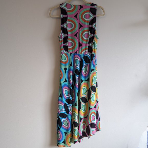 Anthropologie Kenzie Asymmetrical Dress, sz 6 - Picture 5 of 9